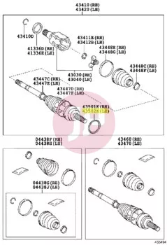 TOYOTA 90304-T0001 - SEAL, DUST