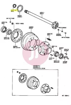 TOYOTA 90310-35001 - SEAL