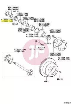 TOYOTA 90310-58002 - Kerékagy szimering