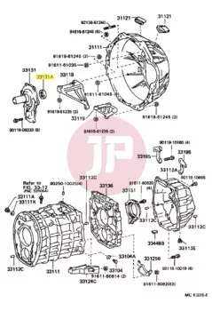 TOYOTA 90311-35023 - SEAL, TYPE T OI