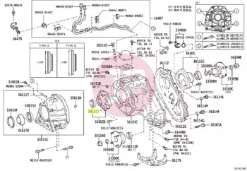 TOYOTA 90311-43008 - SEAL, TYPE T OI