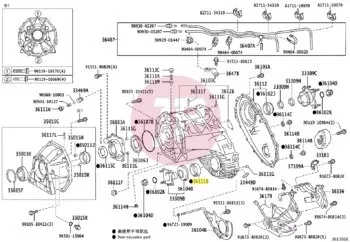 TOYOTA 90311-50039 - Transfer Case Oil Seal