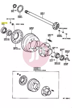 TOYOTA 90311-62001 - SEAL