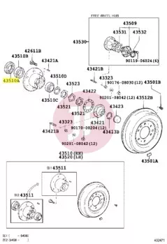TOYOTA 90311-62001 - SEAL