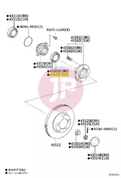 TOYOTA 90312-87001 - Szimering, kerékagy