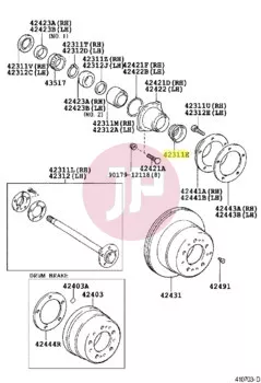 TOYOTA 90313-62001 - Wheel Hub Oil Seal
