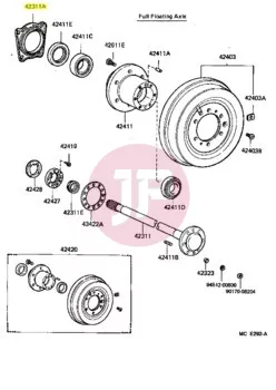 TOYOTA 90313-93001 - SEAL