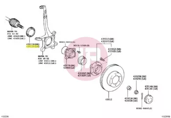 TOYOTA 90316-72001 - SEAL, TYPE D OI