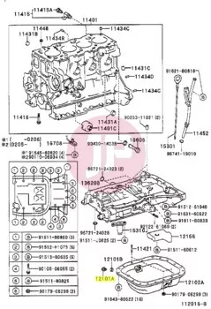 TOYOTA 90341-12012 - PLUG