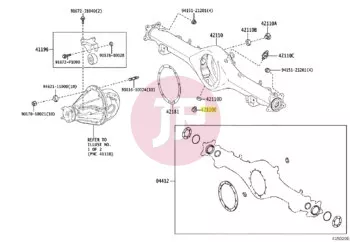 TOYOTA 90341-18040 - Zárócsavar, differenciálmű