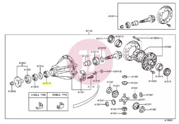 TOYOTA 90366-30071 - Kúpörgős csapágy, differenciálmű behajtás