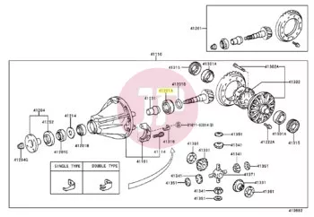 TOYOTA 90366-40088 - BEARING, TAPERE