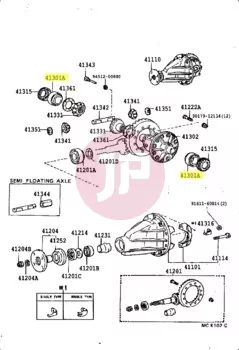 TOYOTA 90366-60002 - Differential Tapered Roller Bearing