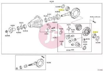 TOYOTA 90366-75001 - BEARING, TAPERE