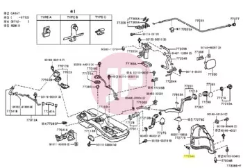 TOYOTA 90467-07166 - CLIP (PLASTIC)