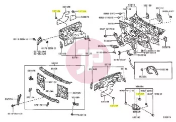 TOYOTA 90467-10186 - Plastic Retainer Clip