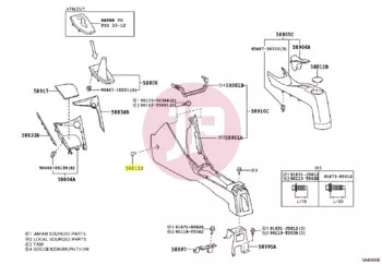 TOYOTA 90467-10203 - CLIP (PLASTIC)