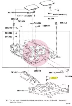 TOYOTA 90467-10210 - Patent, lökhárító