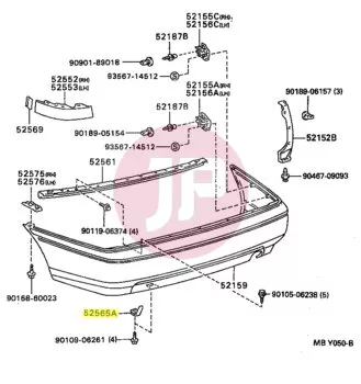 TOYOTA 90467-11028 - CLIP (PLASTIC)