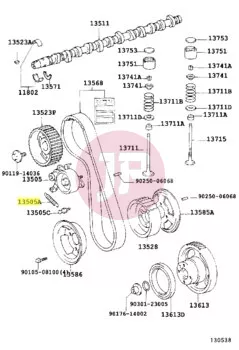 TOYOTA 90507-27003 - SPRING, TENSION