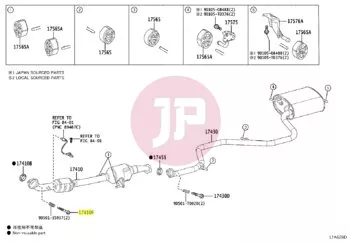 TOYOTA 90901-05020 - BOLT, WASHER BA