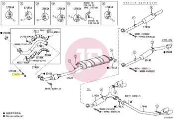 TOYOTA 90901-05020 - Kipufogó csavar