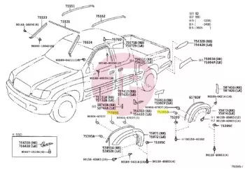 TOYOTA 90904-67037 - CLIP