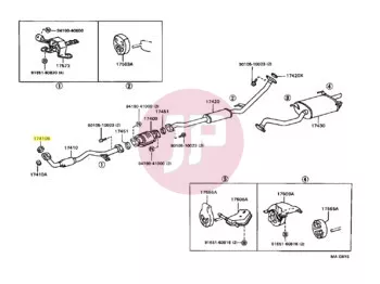 TOYOTA 90917-06066 - GASKET, EXHAUST