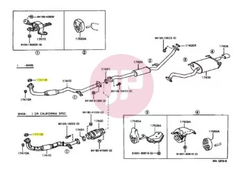 TOYOTA 90917-06066 - GASKET, EXHAUST