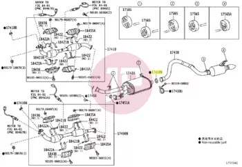 TOYOTA 90917-06093 - GASKET, EXHAUST PIPE