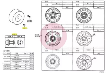 TOYOTA 90942-01082 - MUTTER