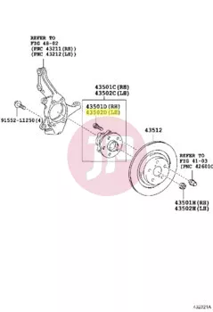 TOYOTA 90942-02049 - Kerék tőcsavar