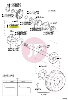 TOYOTA 90942-02052 - Kerék tőcsavar