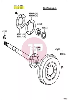 TOYOTA 90942-02052 - BOLT HUB