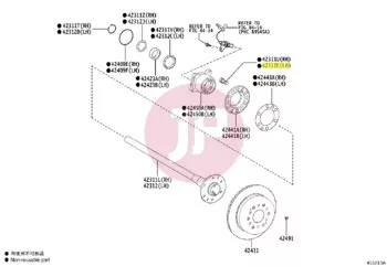 TOYOTA 90942-02083 - BOLT, HUB
