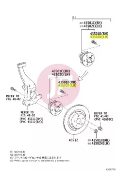 TOYOTA 90942-02083 - BOLT, HUB
