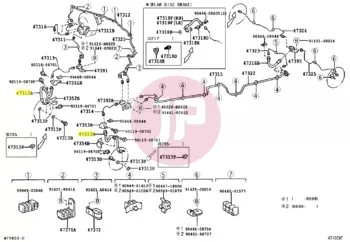 TOYOTA 90947-02A16 - BREMSSCHLAUCH