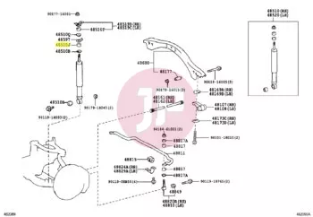 TOYOTA 90948-01075 - Lengéscsillapító gumiszilent