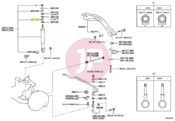 TOYOTA 90948-01075 - Lengéscsillapító gumiszilent