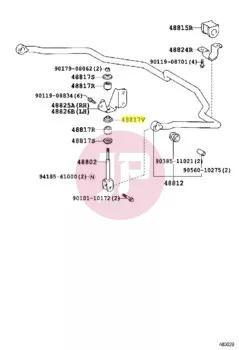 TOYOTA 90948-02127 - Stabilizer Link Cushion Retainer