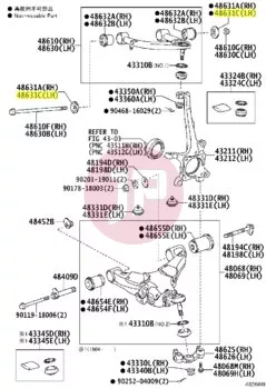 TOYOTA 90948-02194 - Szilentblokk alátét