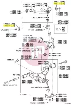 TOYOTA 90948-02194 - Szilentblokk alátét