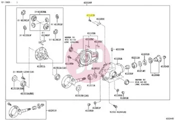 TOYOTA 91551-80612 - Peremes csavar