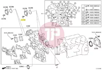 TOYOTA 91551-80616 - BOLT, FLANGE