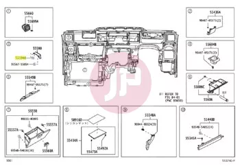 TOYOTA 91551-80616 - Peremes csavar