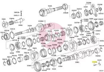 TOYOTA 91611-B0825 - BOLT,W/WASHER
