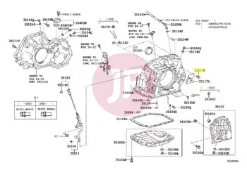 TOYOTA 91651-B0820 - BOLT,W/WASHER