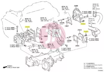 TOYOTA 91671-80825 - Peremes csavar alátéttel