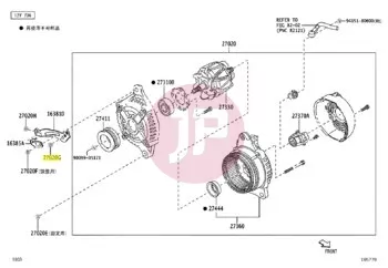 TOYOTA 91671-80825 - BOLT, FLANGE W/WASER
