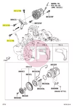TOYOTA 91671-80825 - Peremes csavar alátéttel